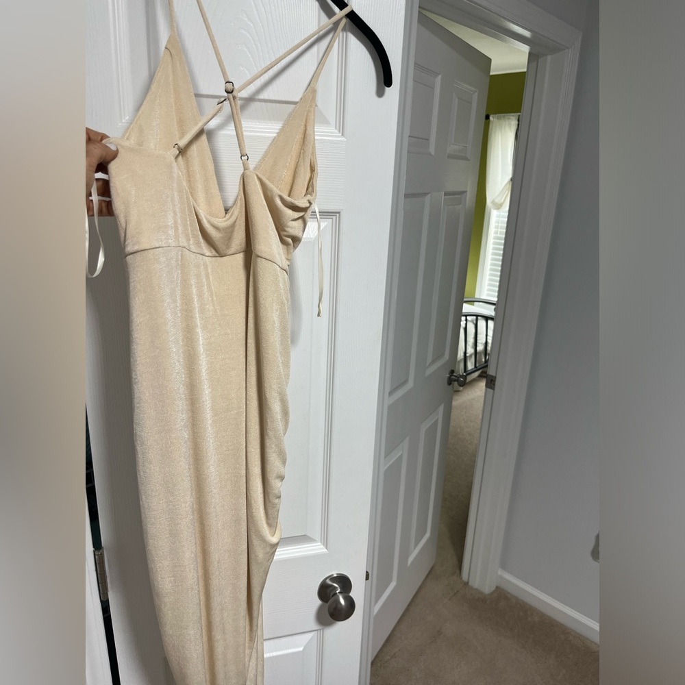 Brand new tan dress